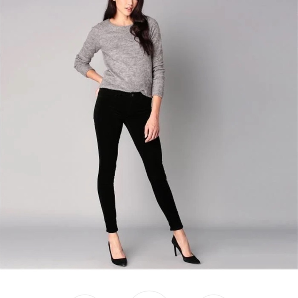 J.Brand VELVET MID-RISE SUPER SKINNY JEANS 815T635